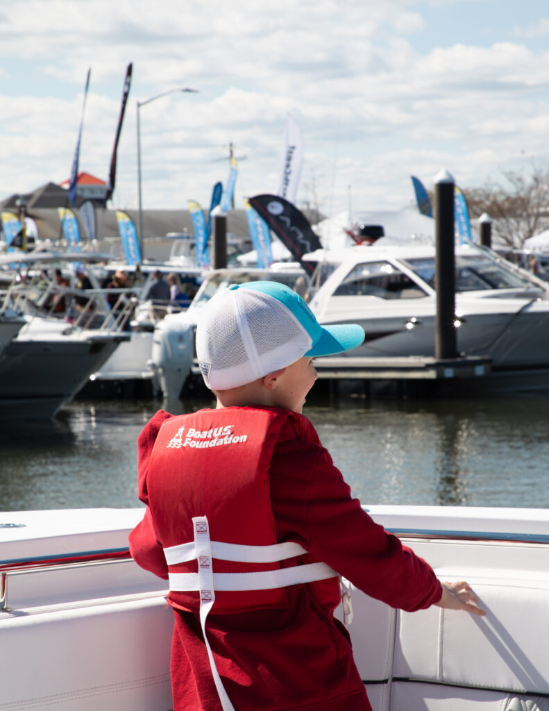 BoatUS Foundation life jackets keep young attendees safe - Athena Arnold Photography