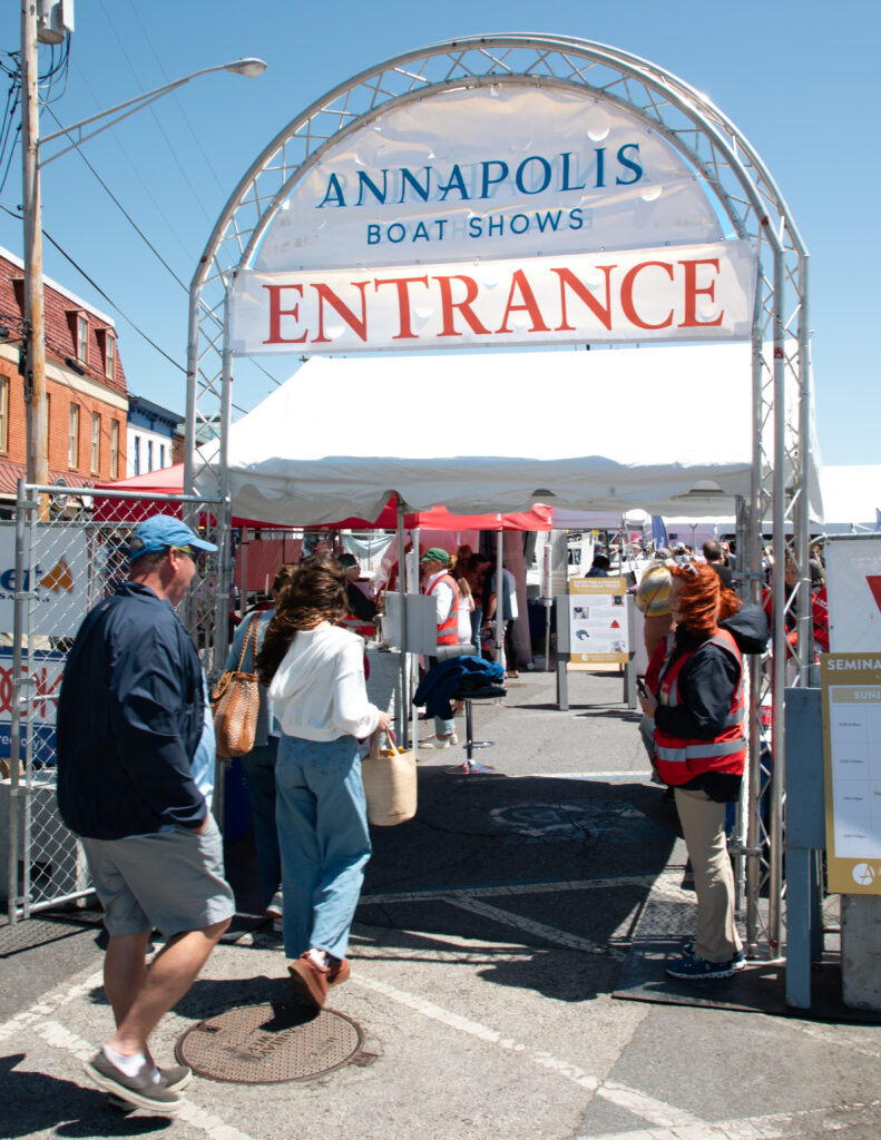 Spring Sailboat Show entrance