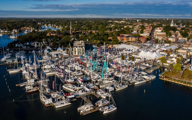 Getting Ready to Race at the 2025 Annapolis Sailboat Show