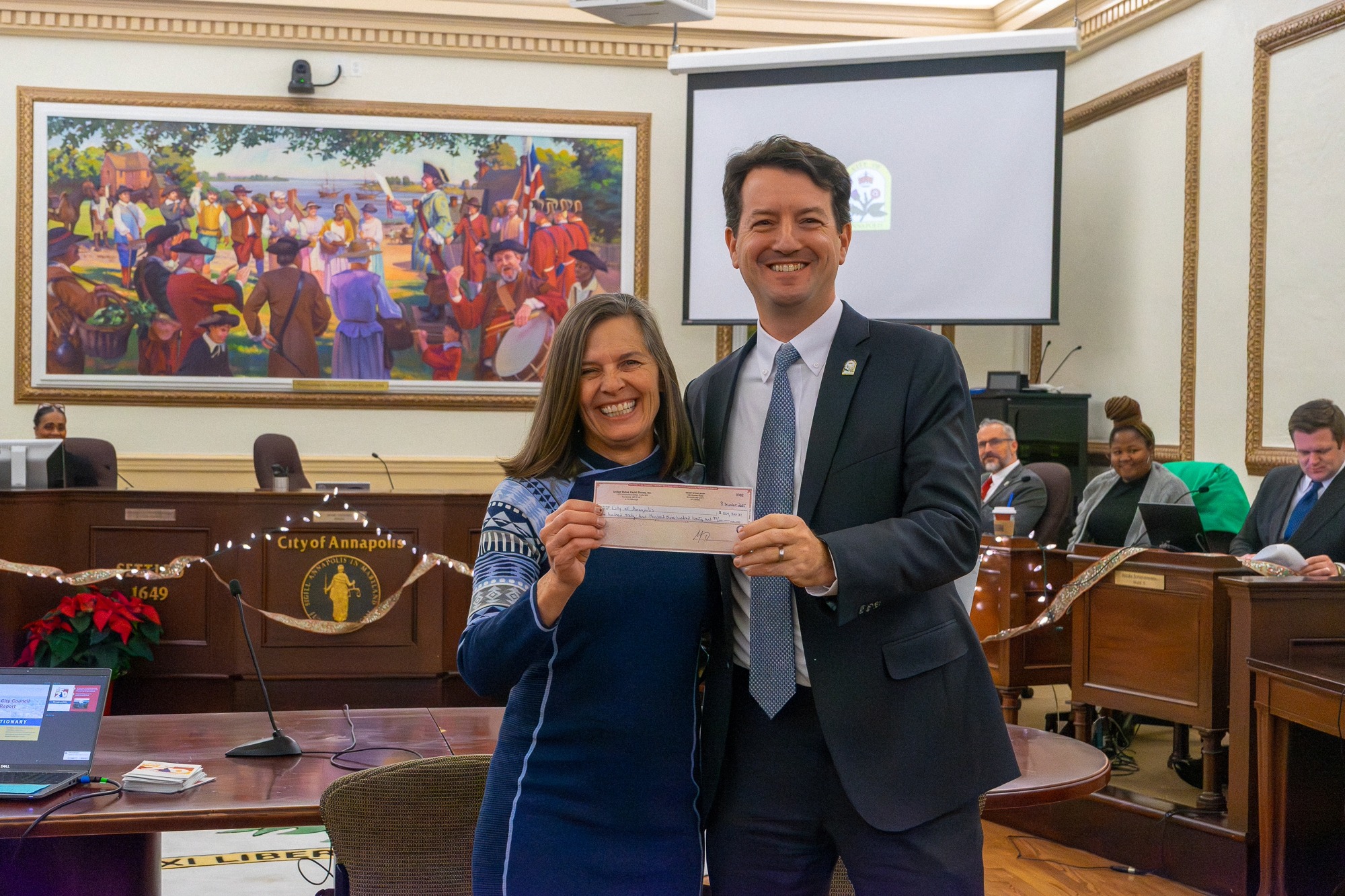 Annapolis Boat Shows Presents $564,320 Check to the City of Annapolis